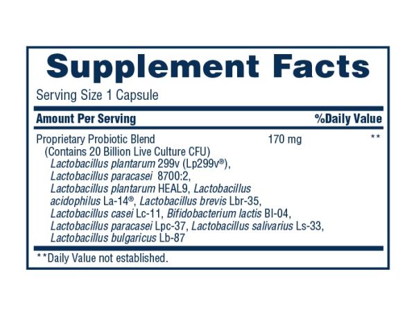 Daily Care Probiotic Complex, 30 Capsules