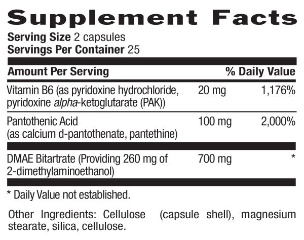 Country Life DMAE 700mg 50 veg caps