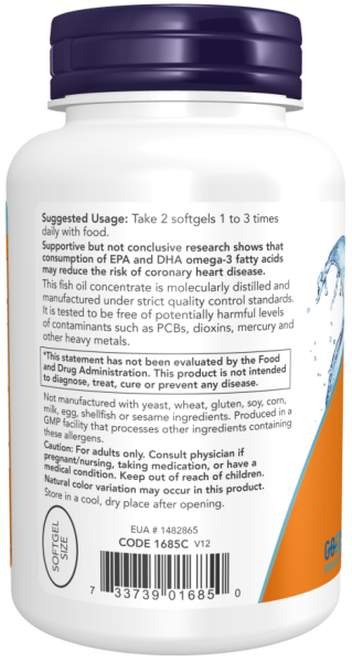 NOW Omega-3 Mini Gels - 180 Softgels