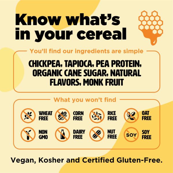 Three Wishes Gluten Free Protein Cereal, Honey - 8.6 oz