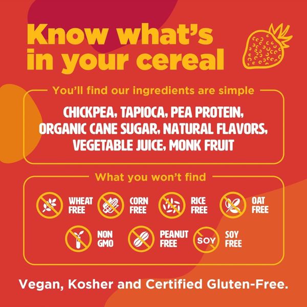 Three Wishes Gluten Free Protein Cereal, Fruity - 8.6 oz