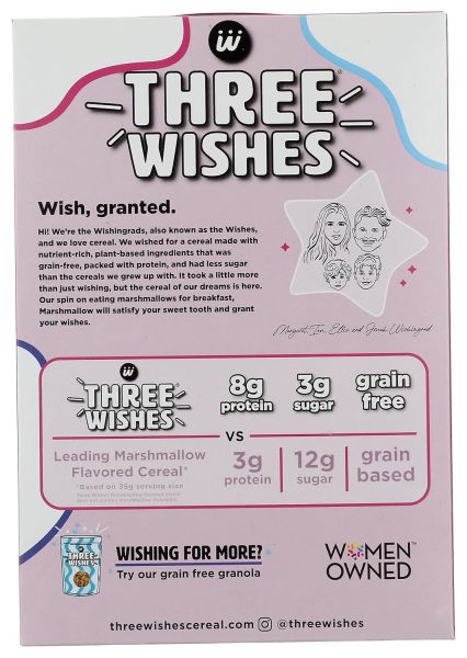 Three Wishes Marshmallow Cereal, Gluten Free - 8.6 oz