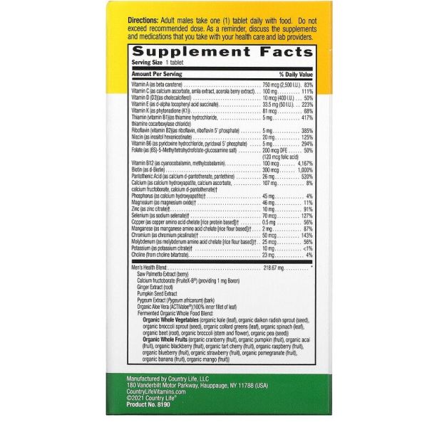 Country Life Core Daily-1 for Men - 60 Tablets