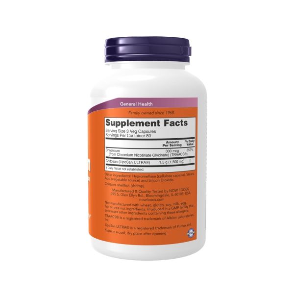 NOW Chitosan - 500 mg - 240 Capsules
