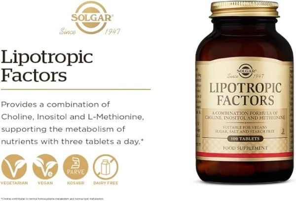 Solgar Lipotropic Factors - 100 Tablets