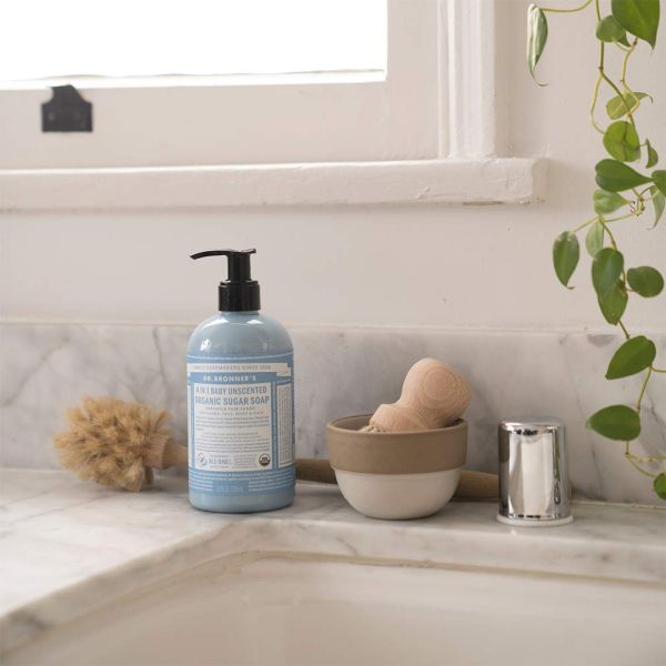 Dr. Bronner's Organic 4-in-1 Pump Soap Sugar Baby Unscented - 12 fl oz