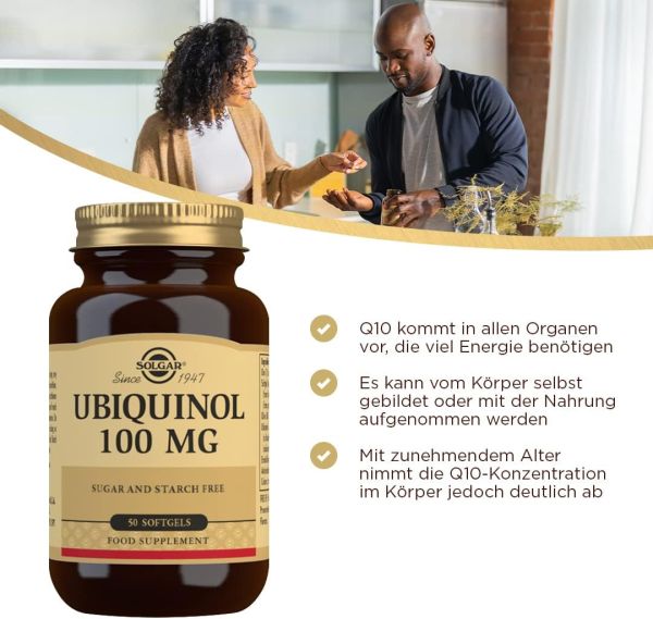 Solgar Ubiquinol - 100 mg - 50 Softgels