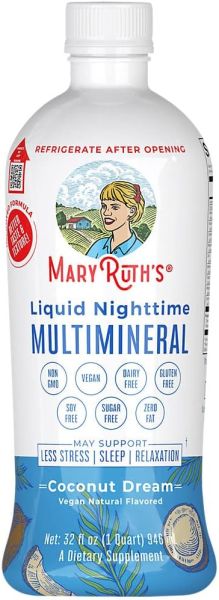 MaryRuth's, Liquid Nighttime Multimineral, Coconut Dream, 30 fl oz (887 ml)
