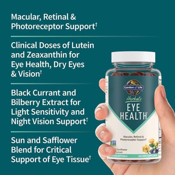 Garden of Life Herbals Eye Health - 30 Vegan Softgels