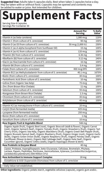 Garden of Life Vitamin Code 50 and Wiser Men - 120 Vegetarian Capsules