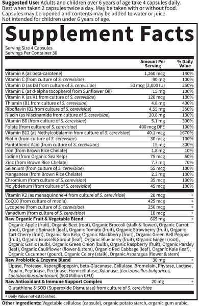Garden of Life Vitamin Code® RAW Family Formula - 120 Vegetarian Capsules