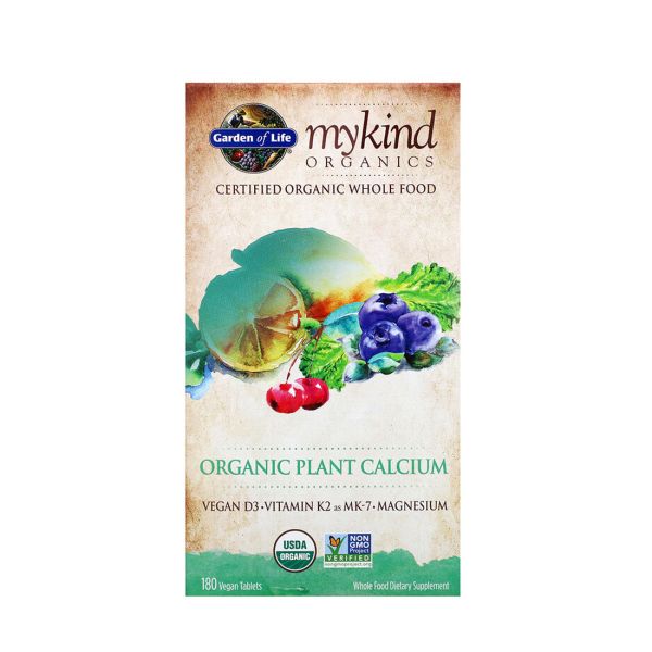 Garden of Life Organics Plant Calcium - 180 Vegan Tablets