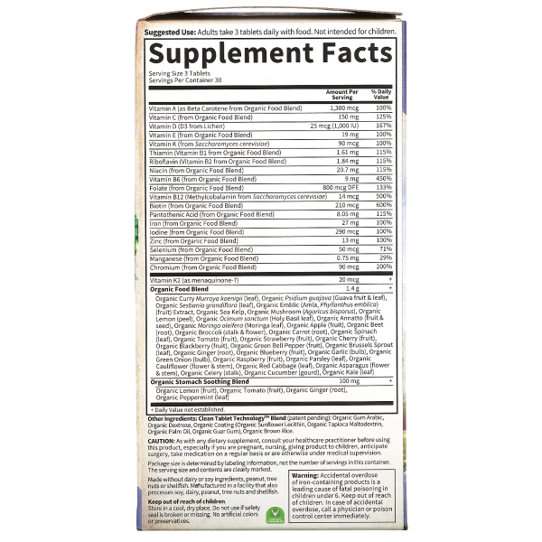 Garden of Life Organics Prenatal Multi - 90 Vegan Tablets