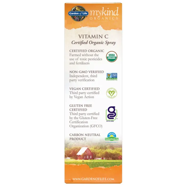 Garden of Life Organics Vitamin C Organic Spray Orange-Tangerine - 2 oz