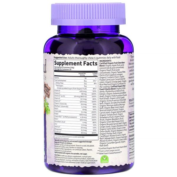 Garden of Life Organics Prenatal Multi Whole Food Gummies Organic Berry - 120 Vegan Gummy Drops