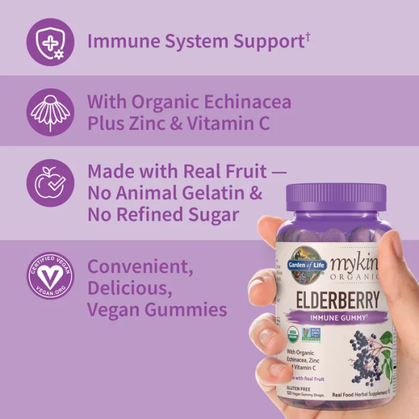 Garden of Life Organics Elderberry Immune Gummy - 120 Gummies