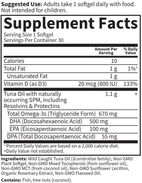 Garden of Life Dr. Formulated Prenatal DHA Fish Oil 30 Softgels