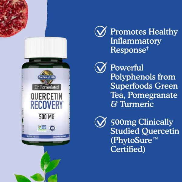 Garden of Life Dr Formulated Quercetin Recovery - 500 mg - 30 Vegan Tablets