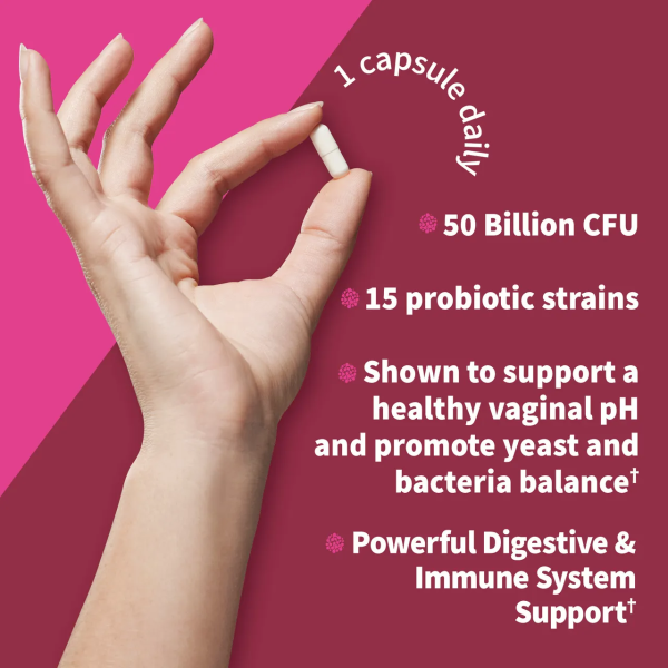 Garden of Life Dr. Formulated Probiotics Women's pH Pre + Pro + Postbiotics - 50 billion - 30 Vegetarian Capsules