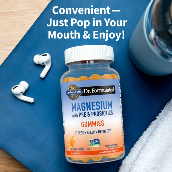 Garden of Life Dr. Formulated Magnesium with Pre & Probiotics Orange Crème - 60 Gummies