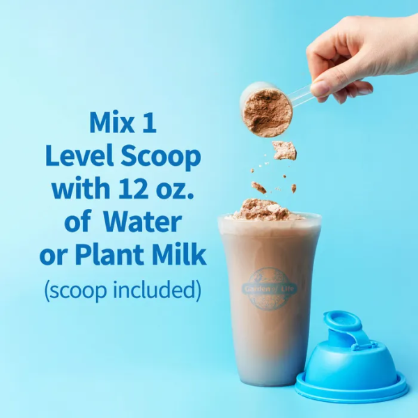 Garden of Life Organic Creamy Protein with Oatmilk Powder Chocolate Brownie - 20 Serving