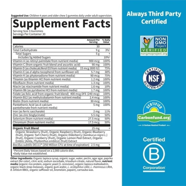 Garden of Life Kids Vitamin Code Multivitamin with Iron Orange - 90 Gummies