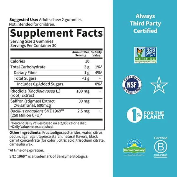 Garden of Life Herbal Stress Relief Gummies Berry - 60 Gummies