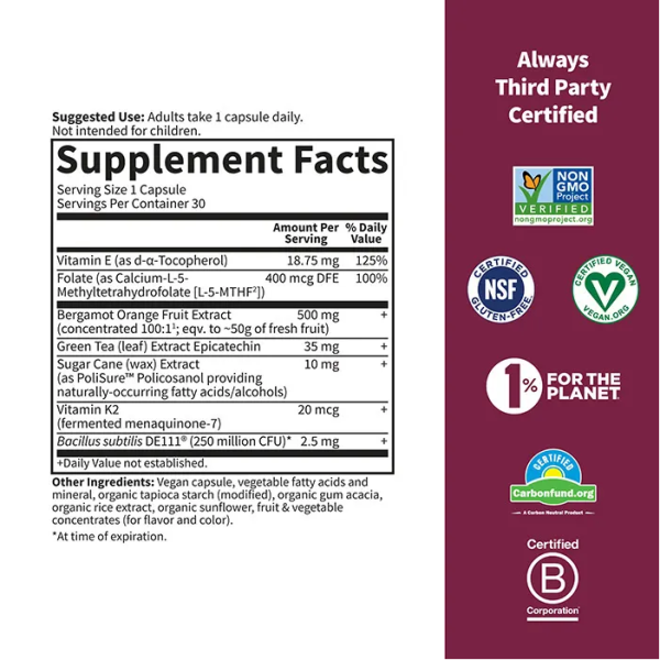 Garden of Life Herbals Heart Health Capsules - 30 Vegan Capsules