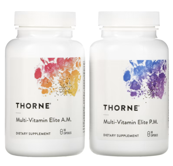 Thorne Multi-Vitamin Elite AM & PM - NSF Certified for Sport - 180 Capsules