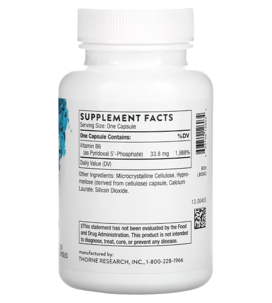 Thorne Pyridoxal 5'-Phosphate - 180 Capsules