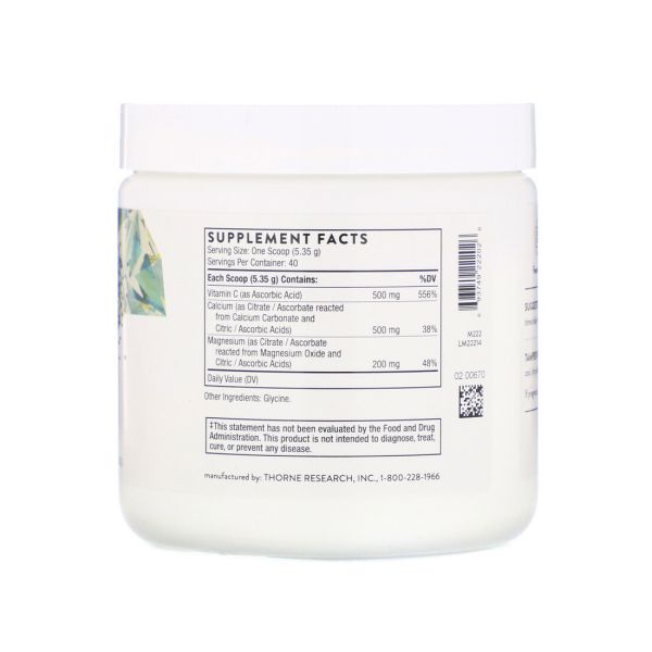 Thorne Research Cal-Mag Citrate Effervescent Powder 7.5 oz (214 g)