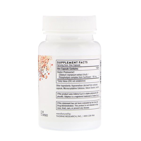 Thorne Siliphos Milk Thistle Phytosome - 90 Capsules