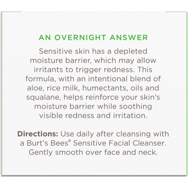 Burt's Bees Calming Night Cream - 1.8 oz