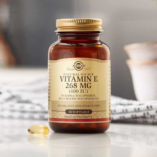 Solgar, Naturally Sourced Vitamin E, 268 mg (400 IU), 50 Softgels
