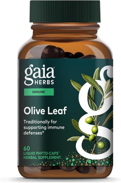 Gaia Herbs, Olive Leaf, 60 Liquid Phyto-Caps® (680 mg per Capsule)