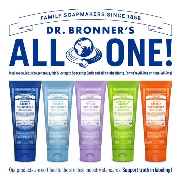 Dr. Bronner's Organic Shaving Soap Tea Tree - 7 fl oz