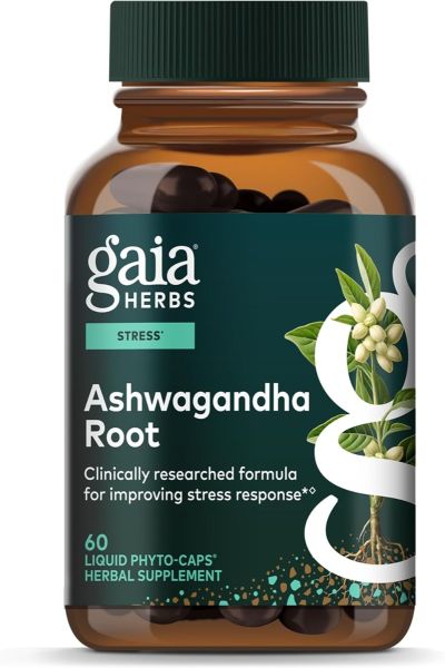Gaia Herbs Ashwagandha Root - 60 Liquid Phyto-Caps