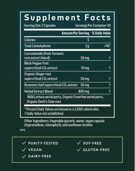 GaiaHerbs Turmeric Supreme Pain LP 60lvc