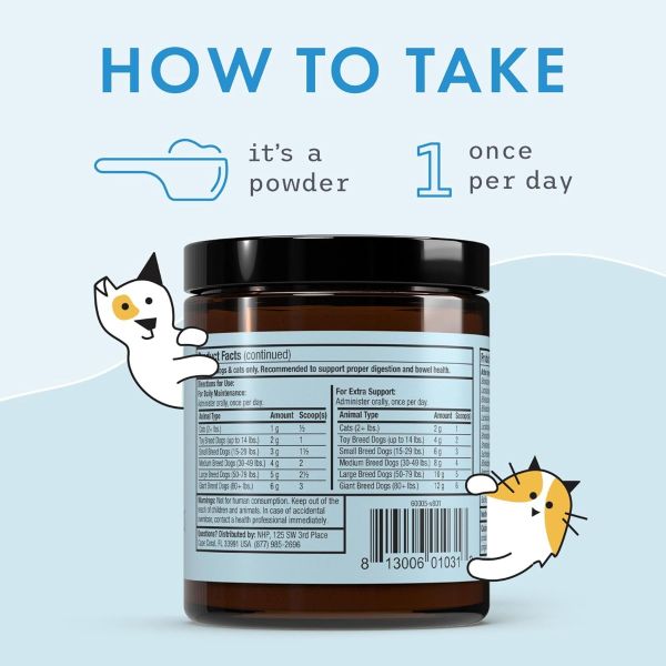 Dr. Mercola Bark & Whiskers Complete Probiotics for Dogs & Cats, 3.17 oz (90 g)