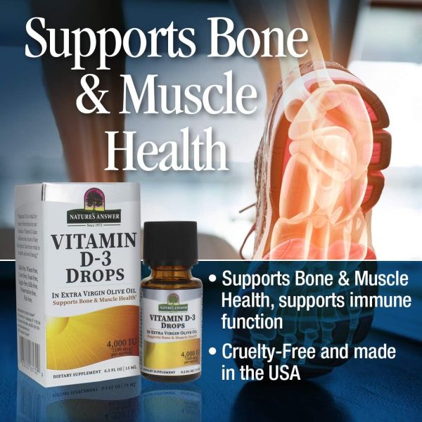 Nature's Answer Vitamin D-3 Drops - 4000 IU - 0.5 fl oz