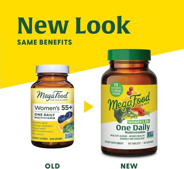 MegaFood Women Over 55+ One Daily Multivitamin - 60 Tablets
