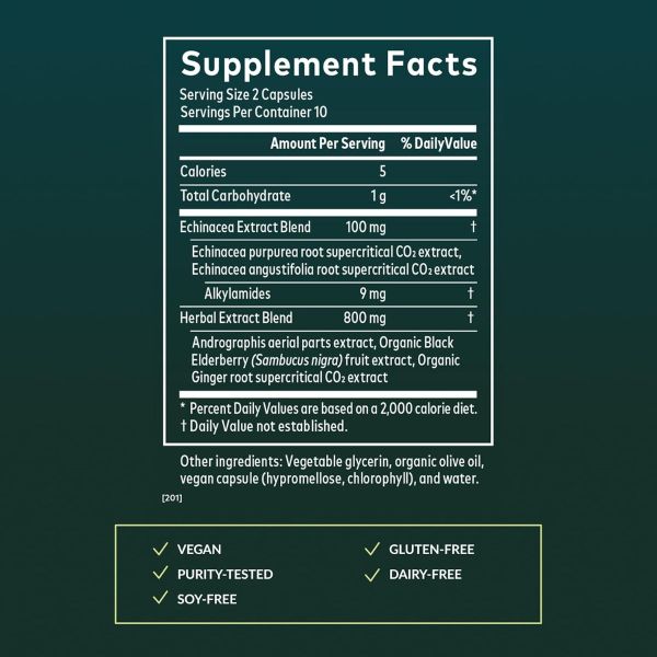 Gaia Herbs, Quick Defense®, 20 Vegan Liquid Phyto-Caps®