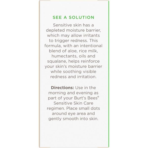 Burt's Bees Sensitive Solutions Calming Eye Cream 0.5 oz.
