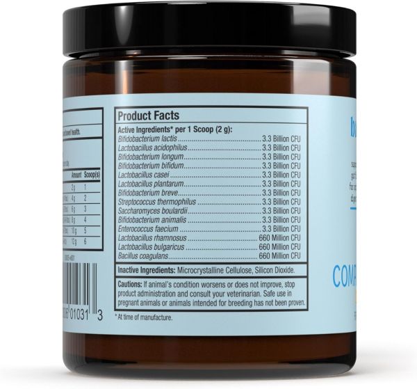 Dr. Mercola Bark & Whiskers Complete Probiotics for Dogs & Cats, 3.17 oz (90 g)