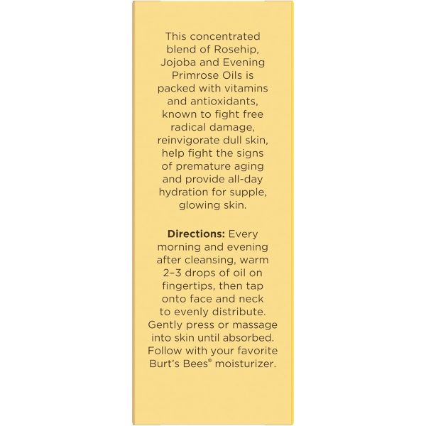 Burt's Bees Complete Nourishment Facial Oil - Anti-Aging Oil - 0.51 fl oz