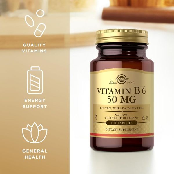 Solgar Vitamin B6 - 50 mg - 100 Tablets