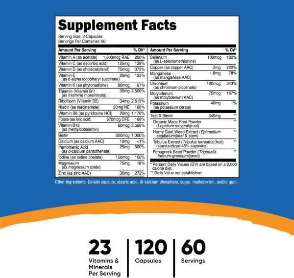 Nutricost Multivitamin For Men - 120 Capsules