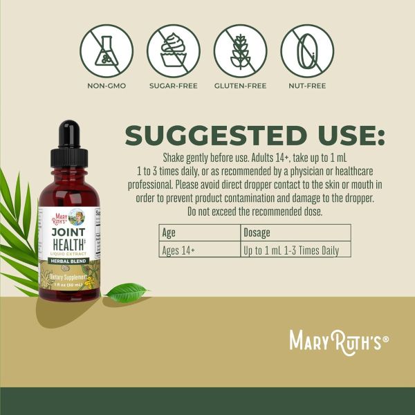 MaryRuth's Joint Health Liquid Extract Herbal Blend -- 1 fl oz