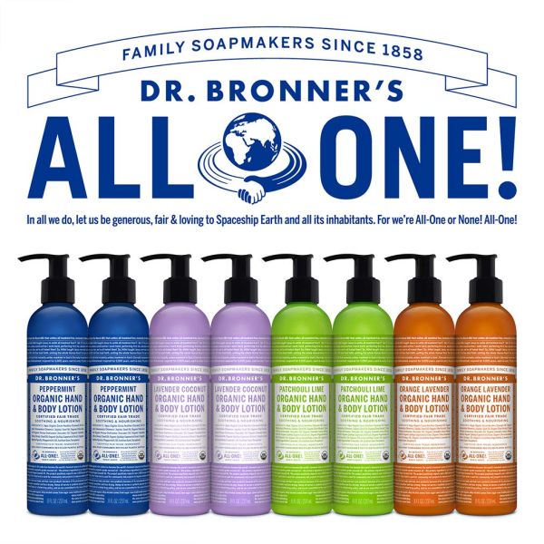 Dr. Bronner's Organic Hand & Body Lotion Orange Lavender - 8 fl oz