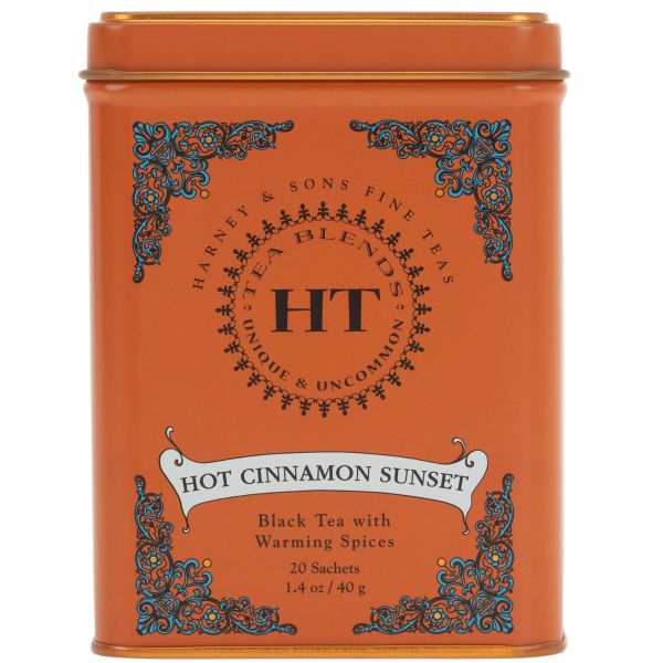 Harney & Sons, HT Tea Blends, Hot Cinnamon Sunset, 20 Tea Sachets, 1.4 oz (40 g)